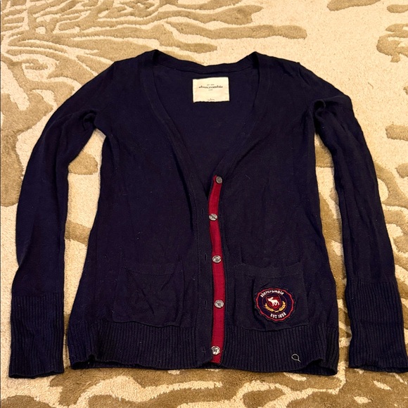 Abercrombie & Fitch Sweaters - Abercrombie kids Navy Blue cardigan Sweater